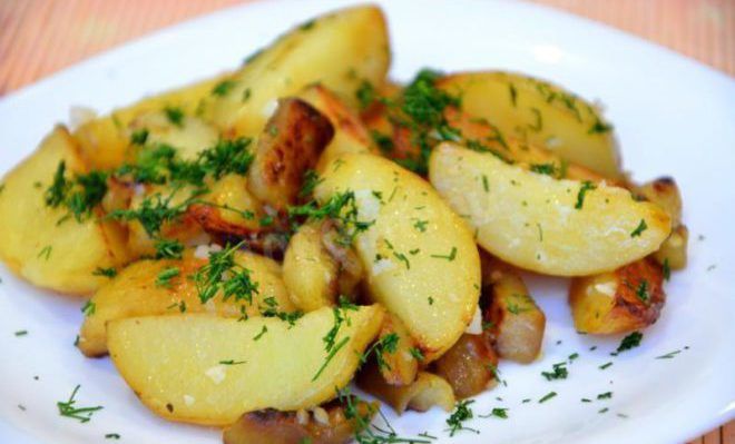 Картошка с баклажанами