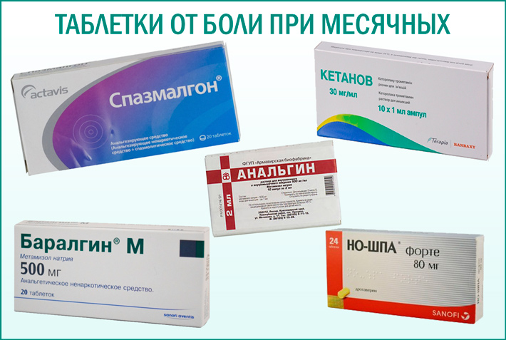 Таблетки при менструальных болях